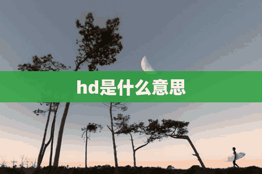 hd是什么意思(hd是什么意思?手机)